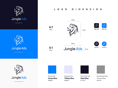 Jungle Ads | Logo Design | Brand Identity | Marketing Platform 3d animation brand identity branding design flat design graphic design graphics illustration jungle lion logo marketing minimal mobile motion graphics print product design typography