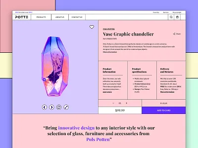 🍬Sweet as candy!🍬 360 candy colors conception decoration design e commerce graphic graphic design inspiration love pastel pink product sweet ui ux vase webdesign website