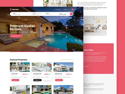 Rental Company design drawingart florida hotel miami rental responsive ui ux vacation web website