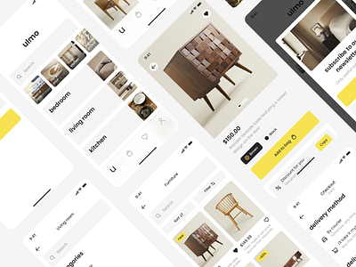 ULMO E-commerce UI Kit design e commerce ios kit mobile motion graphics product design ui ui kit ux