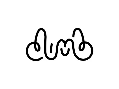 dumb design cool logo curvy dribbble dumb design dumb.design graphic graphic design illustration inspiration line logo logo logo inspiration logos logotype logotypes modern logo new logo playful playful logo