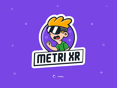 Metri XR 2d art appdesign branding character design characterdesign design identity illustration illustrator kids logo mascotdesign mixedreality procreate productdesign ui virtualreality