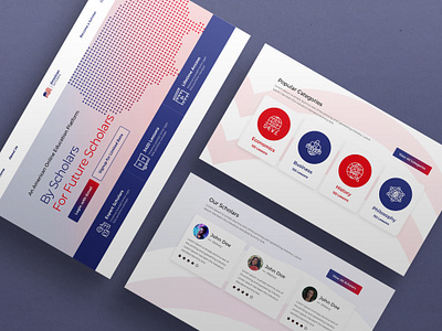 Landing Page Design - Educational Website design flat india ui ux