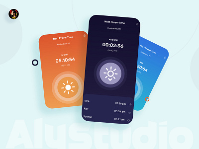 Salat (Namaz) Timing Alert App android app app design dailyui figma graphic design modern design namaz app ramadan app