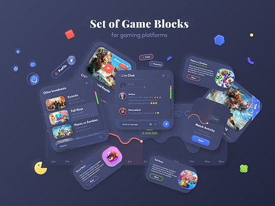 Content for game portals-stores board cards cards design dashboard dashboard ui game design product design ui user interface user interface design web web app website design