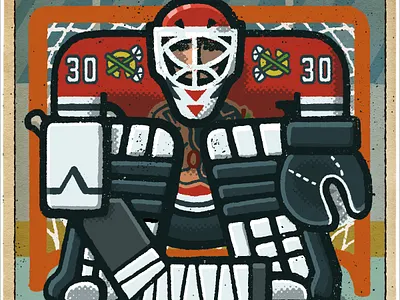 Ed Belfour Portrait athlete blackhawks chicago drawing ed belfour goalie hockey illustration mario nhl portrait sports zucca