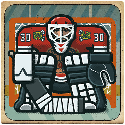 Ed Belfour Portrait athlete blackhawks chicago drawing ed belfour goalie hockey illustration mario nhl portrait sports zucca