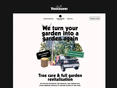 Vancouver gardener landing page product product design ui ui design ux ux design ux ui web webpage