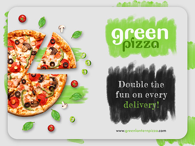 Green Pizza branding graphic design