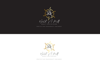 Worth A Mill Logo beauty beauty logo branding design flat girl logo icon illustration logo logo design natural natural logo skincare skincare logo
