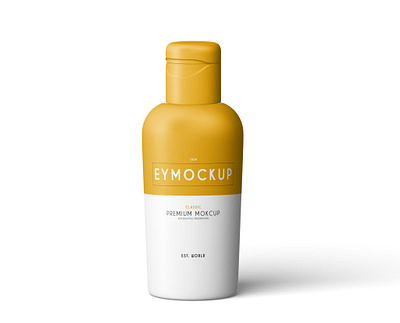 Snap Cap Body Lotion Bottle Mockup best body bottle bottlemockup branding cap collection cosmetic design label logo lotion mockup mockupdesign mockups new packaging premium snap