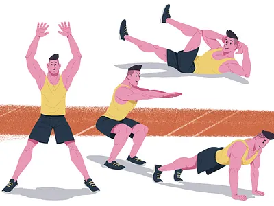 Do u even lift Bro? character design editorial illustration gym gym illustration illustration procreate sport illustration