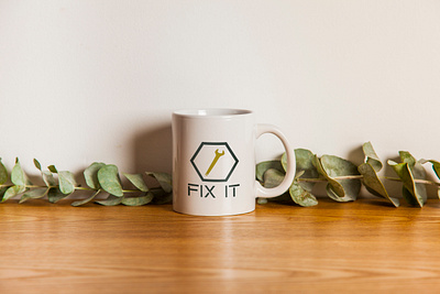 Fix It mug branding design graphic design graphicdesign illustration logo