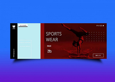 Sports Fashion Wear Fb Cover Template banner brand cover design designs fashion fashion wear fb free free mockup new premium psd mockup sport sports template templates wear