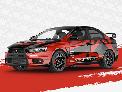 Rally Ready Livery branded vehicle branding car car wrap design dirt evo illustration livery racing rally rally car rally racing vehicle wrap