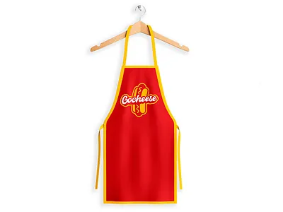 Gocheese Apron design fast food fast food logo graphic graphicleo hot dog hot dog logo hotdog illustration logo logotipo typography