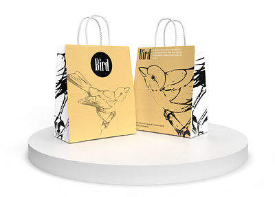 Shopping Bag Design ad advertisment bag bag design bag illustration bird bird design bird illustration bird vector brand branding market bag marketing shop bag shopping bag shopping bag design vector