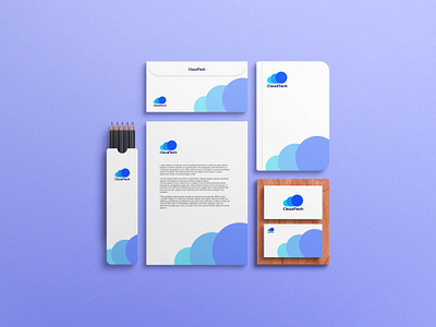 CloudTech Logo Design Project abstract logo branding cloud cloud logo illustration logo vector