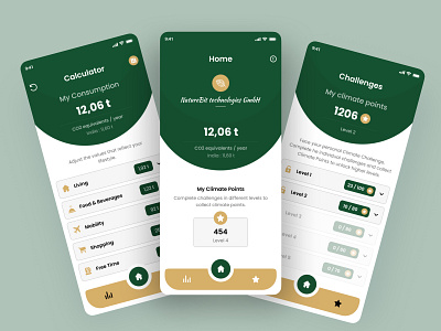 CO2 Tracker app app appdesign branding climate app climate change co2 tracker co2 tracker app creative dailyui dribbble graphic design illustration sustainability tracker tracker app uiux vector vikrammali