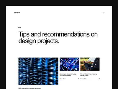 Agency Blog agency article blog blog post branding business cms design digital landing page layout magazine minimal news startup thumbnail ui ux web design website