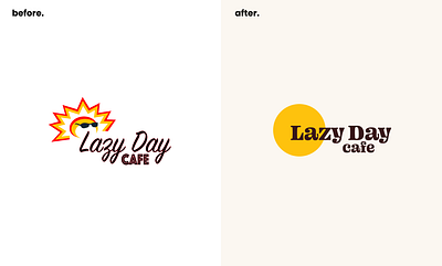 Lazy Day Cafe Logo brand design branding dane goodwin logo logo design minimal slc type typography utah