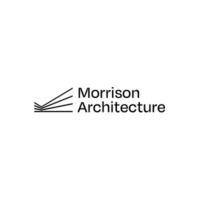 Morrison Architecture abstract black and white branding branding and identity clean design flat graphic design identity logo logo design minimal modern modern logo modular responsive responsive design simple vector visual identity