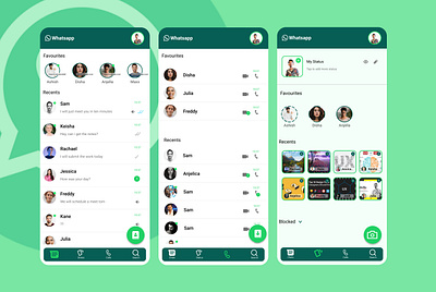 UI Design(WhatsApp) design productdesign redesign sprint ui uidesign uiuxdesign user experience ux uxdesign uxresearch