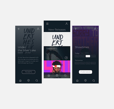 Movie App Mock-Up app design ui ux