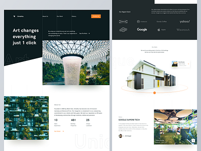 Omahku-Architecture Agency Landing Page agency app architechture agency architecture clean design clean ui design dribbble freelance freelancer landing agency landing page popular popular landing popular shot real estate ui uiux website website landing