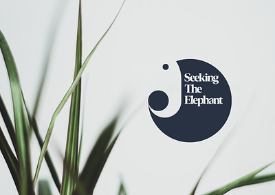 Seeking The Elephant | Branding branding elephant logo minimal negative solid sustainable