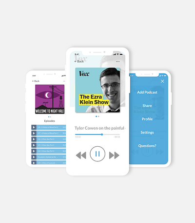 Podcast App Mock-Up The Sequel to The Sequel app design ui ux