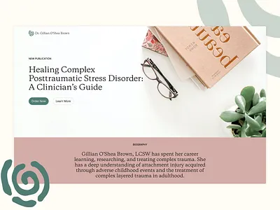 In Progress work for Dr. Gillian O'Shea Brown branding design figma illustration logo product design ui website design