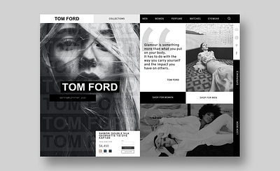 Tom Ford Fashion Website animation app beauty black blockchain branding crypticurrency delivery fashion it kids lady luxury mobile motion design perfume transfer uidesign white woman