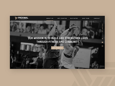 Proximal Strength Landing Page branding crossfit design fitness graphic design landing page web design website development