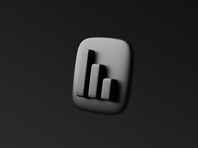 Chart 3D Icon 3d 3dicon chart dribbble freebie icon illustration