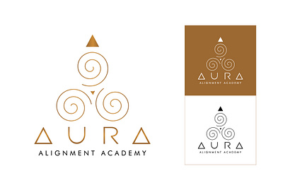 AURA art direction art director branding design flat illustration logo logo design logo designer