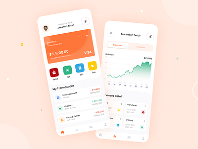 Finance App UI Design app app design app ui app ui ux application design design ui