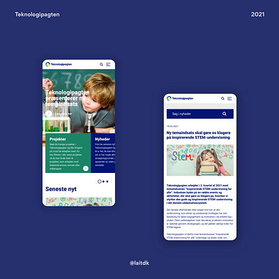 Teknologipagten design uidesign webdesign website