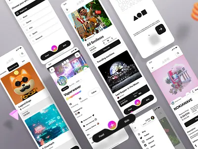 Foundation App Concept app app design design foundation foundation app nft nft marketplace ui ui design ui designer ui inspiration ui trends uiux uiux design uiuxdesign uiuxdesigner uiuxsupply user interface design userinterface