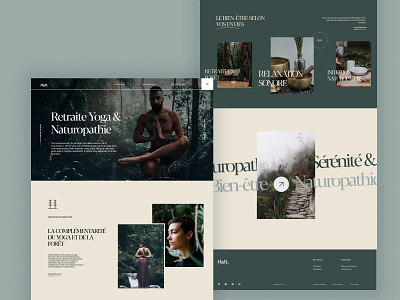 Template - Yoga Webdesign design download figma landing page nature template ux webdesign website yoga