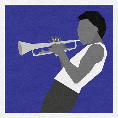 Kind of Blue blue flat design jazz miles miles davis trumpet