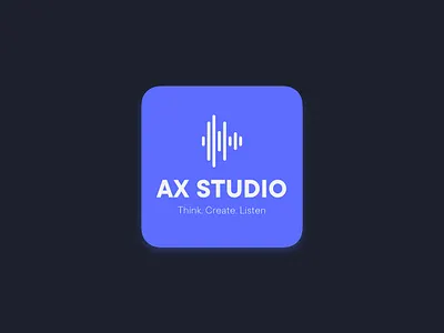 AX STUDIO – A concept for auditory interaction design app icon logo sounddesign ui sound