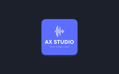 AX STUDIO – A concept for auditory interaction design app icon logo sounddesign ui sound