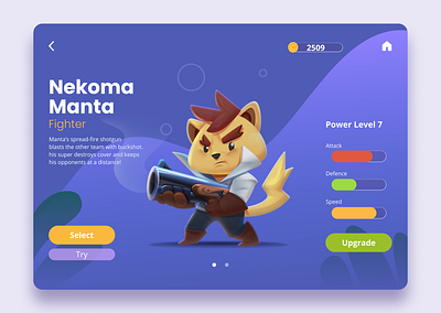 Game UI design 3d animal animation available branding cartoon cute design game gaming graphic design illustration job kids logo mascot motion graphics ui work