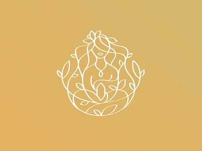 Moment of Creativity Logo art artist chakra crystal energy female gem handcraft handmade jewlery leaf logo organic ornamental peace simple spirit stone yoga