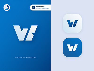 W or WB Monogram Logo Alternative brand brand and identity brand guideline brand identity branding design freelanc gradient logo logo designer logocollection modern logo pictorial mark simple logo simplicity