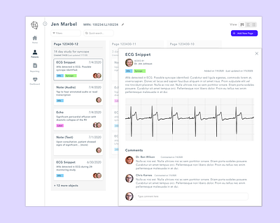 Medical EHR Mockup - Jira Inspired app design product design startup ui ux ux design