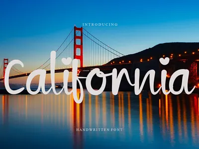 California Font branding classy cursive font fontdesign handwriting luxury typography unique