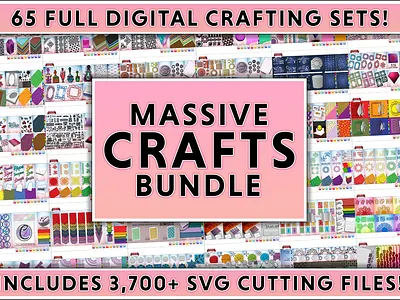 Massive Crafts Bundle butterfly cocktail craft cuttingfile decorative design floral illustration modern perfume unique