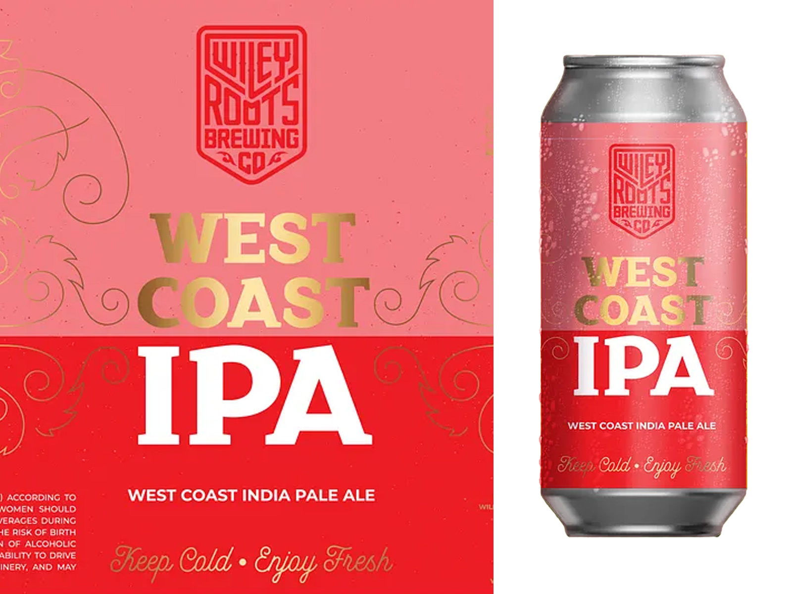 West Coast IPA Label custom type label layout lettering packaging type typography